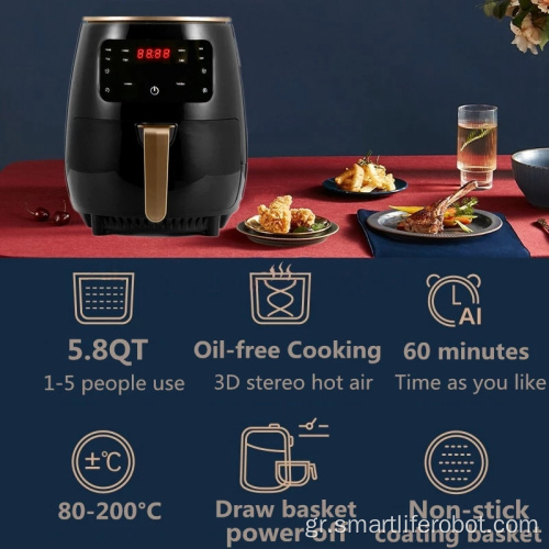 Fast Healthier Fried Food Air Fryer 4,5L